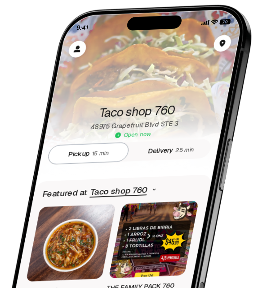 Taco shop 760 app preview