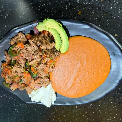 Machaca With Veggies Plate / Plato Machaca C/Verdura.