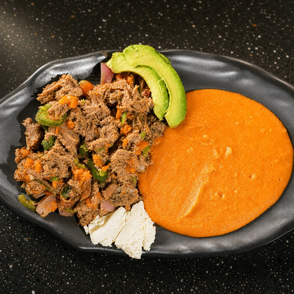 Machaca With Veggies Plate / Plato de Machaca C/Verdura.