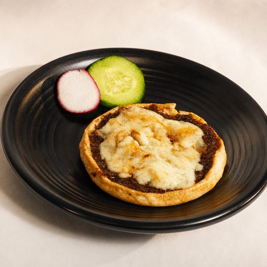 Gordita with Pork Fat and Cheese / Gordita con Asiento y Queso.