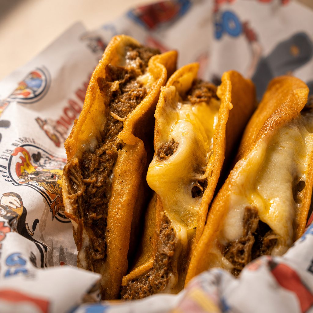 "Extra Cheese" Kesataco / Quesataco "Extra Queso".