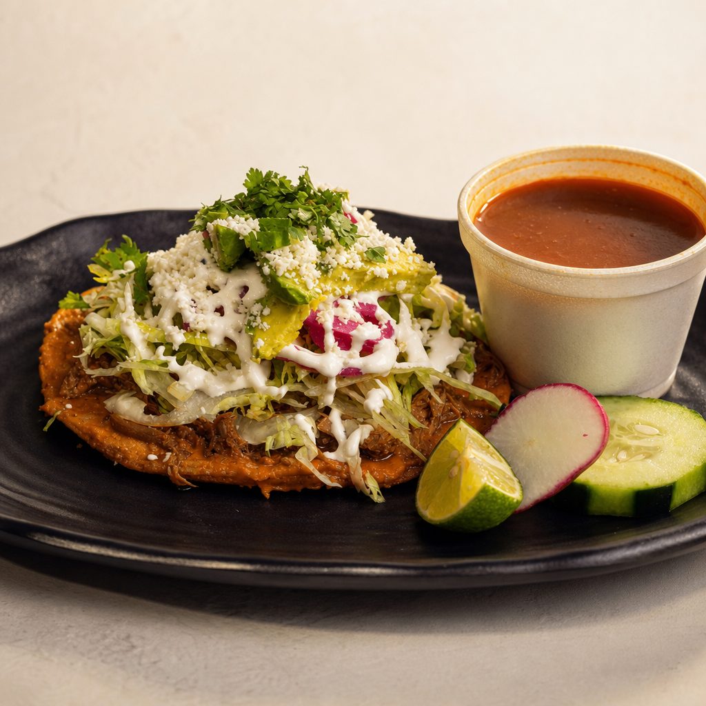 Tostada Birria / Birria Tostada.