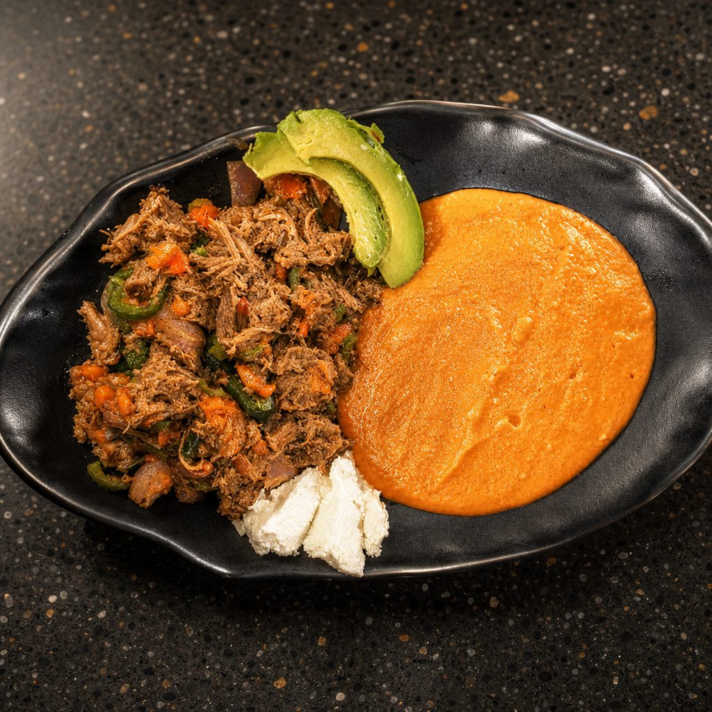Machaca With Veggies Plate / Plato Machaca C/Verdura.